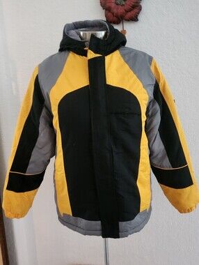 AQ ARTIC QUEST | Colorblock Winter Jacket - Yellow/Black/Grey